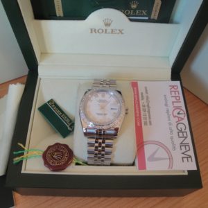 Rolex replica datejust full brilliantine roma white dial imitazione replica orologi