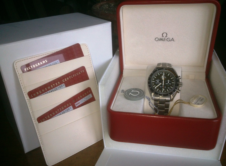 Omega replica box scatola in vera pelle - immagine 3