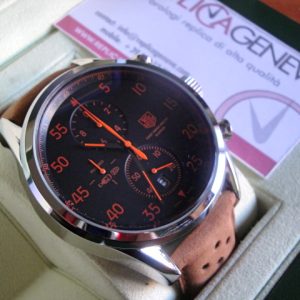 Tag-heuer replica vintage orange space-x the first watch in the space orologio replica copia imitazione