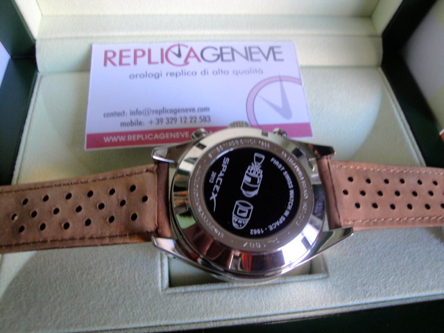 Tag-heuer replica vintage gold yellow space-x the first watch in the space orologio replica copia imitazione - immagine 5