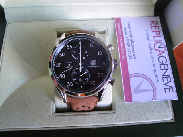 Tag-heuer replica vintage white space-x the first watch in the space orologio replica copia imitazione - immagine 2