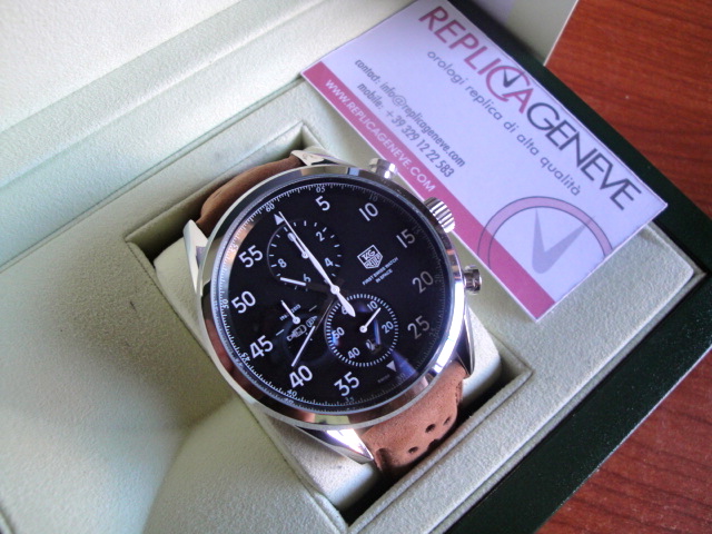 Tag-heuer replica vintage white space-x the first watch in the space orologio replica copia imitazione