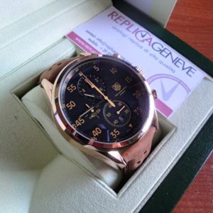 Tag-heuer replica vintage gold yellow space-x the first watch in the space orologio replica copia imitazione