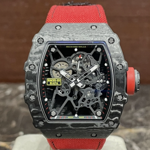 Richard Mille replica RM 35-01 forged carbon Rafael Nadal red rubber