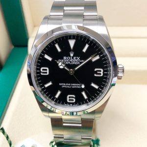 Rolex replica Explorer I 36mm 124270 Black Dial