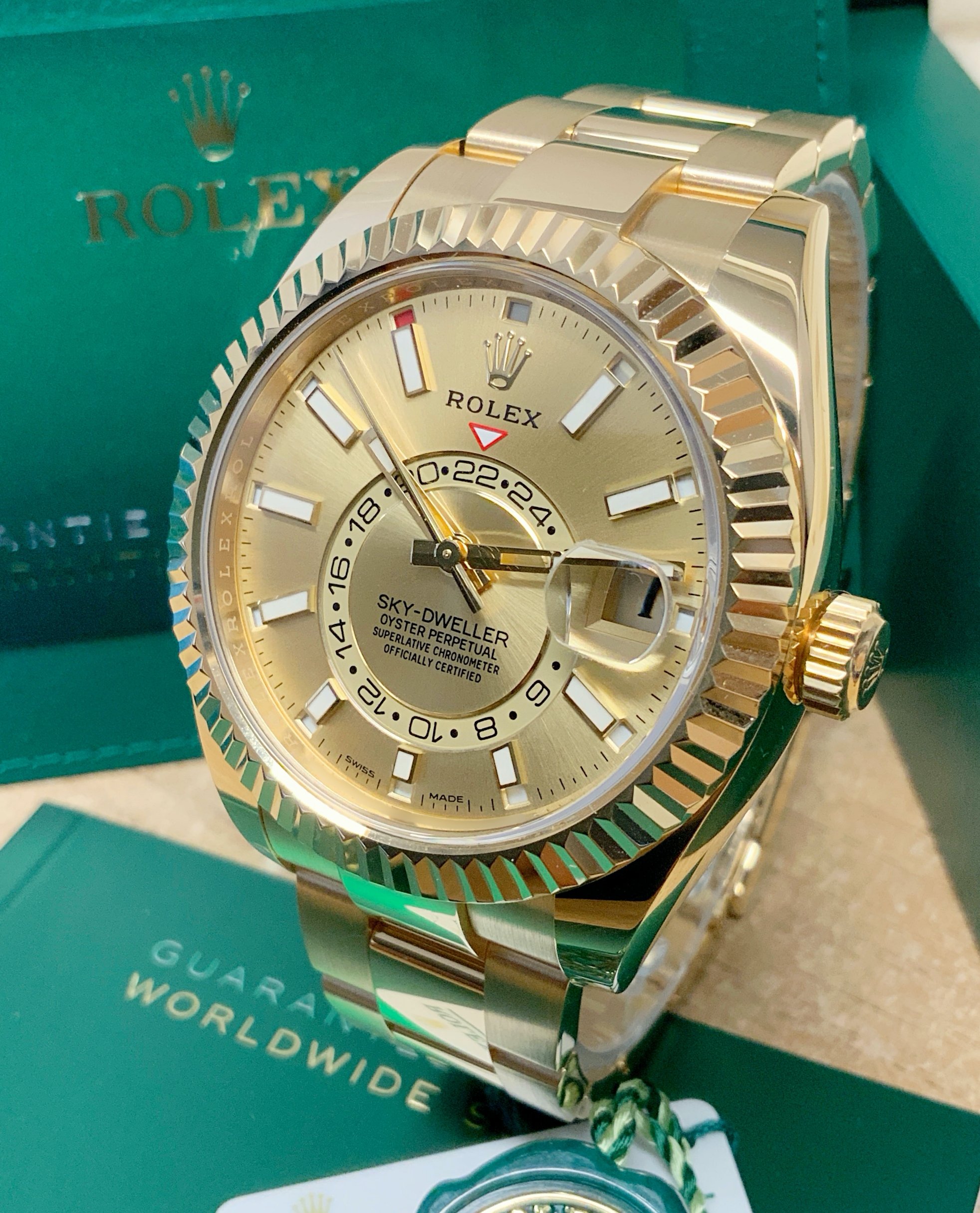 Rolex replica Sky-Dweller 326938 Yellow Gold - immagine 2